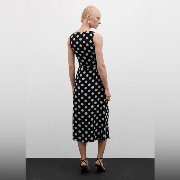 MANGO Cross dress with polka-dots - Picture 2 of 7